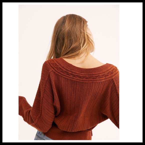 FREE PEOPLE BOHO CARDI CROPPED CARDIGAN A2C - Picture 4 of 16